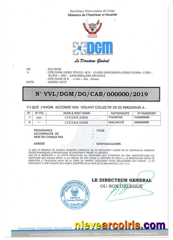 CONGO e-visa
